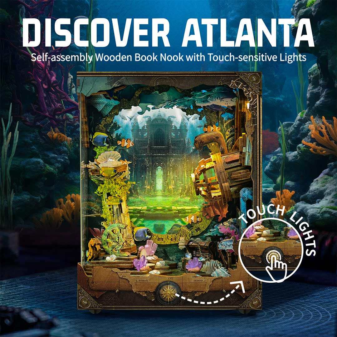Discover Atlantis DIY Book Nook Shelf Insert