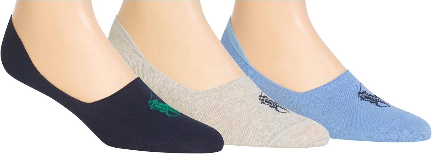 Polo Ralph Lauren Men's Light Weight Liner Socks (3 Pairs)
