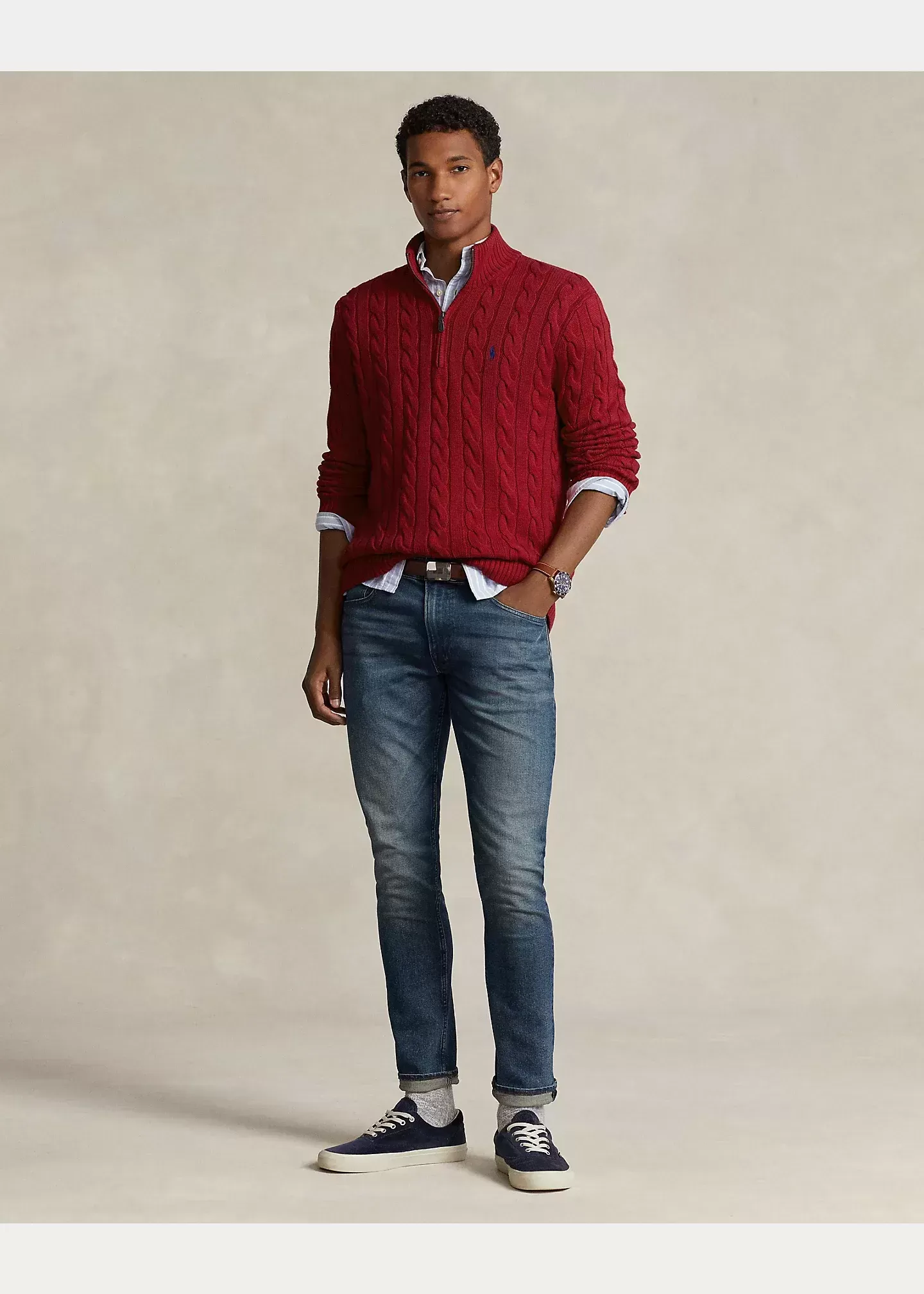 Polo Ralph Lauren Cable-Knit Cotton Sweater