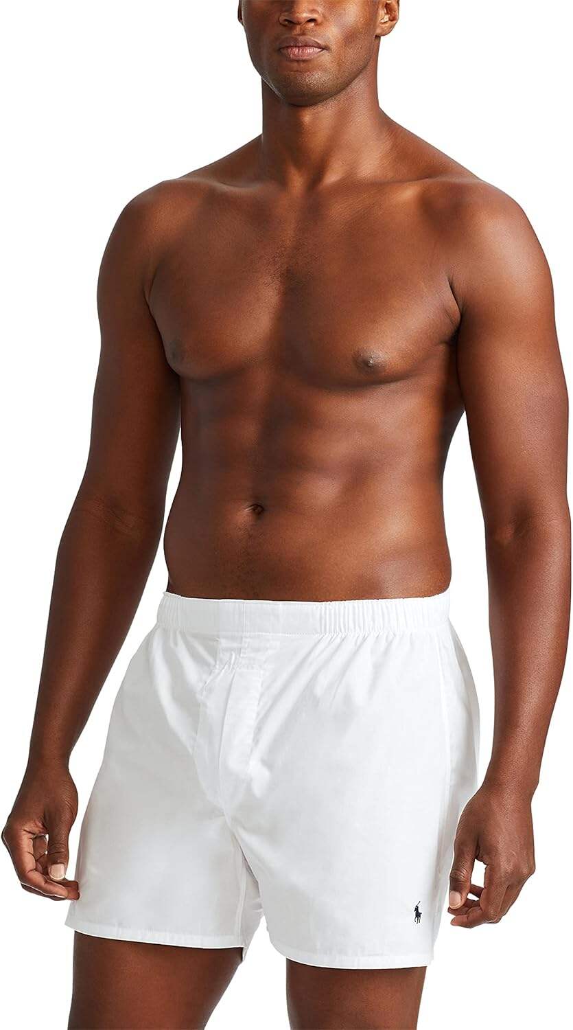 Polo Ralph Lauren Men's Classic Fit Woven Cotton Boxers (3 Pack)