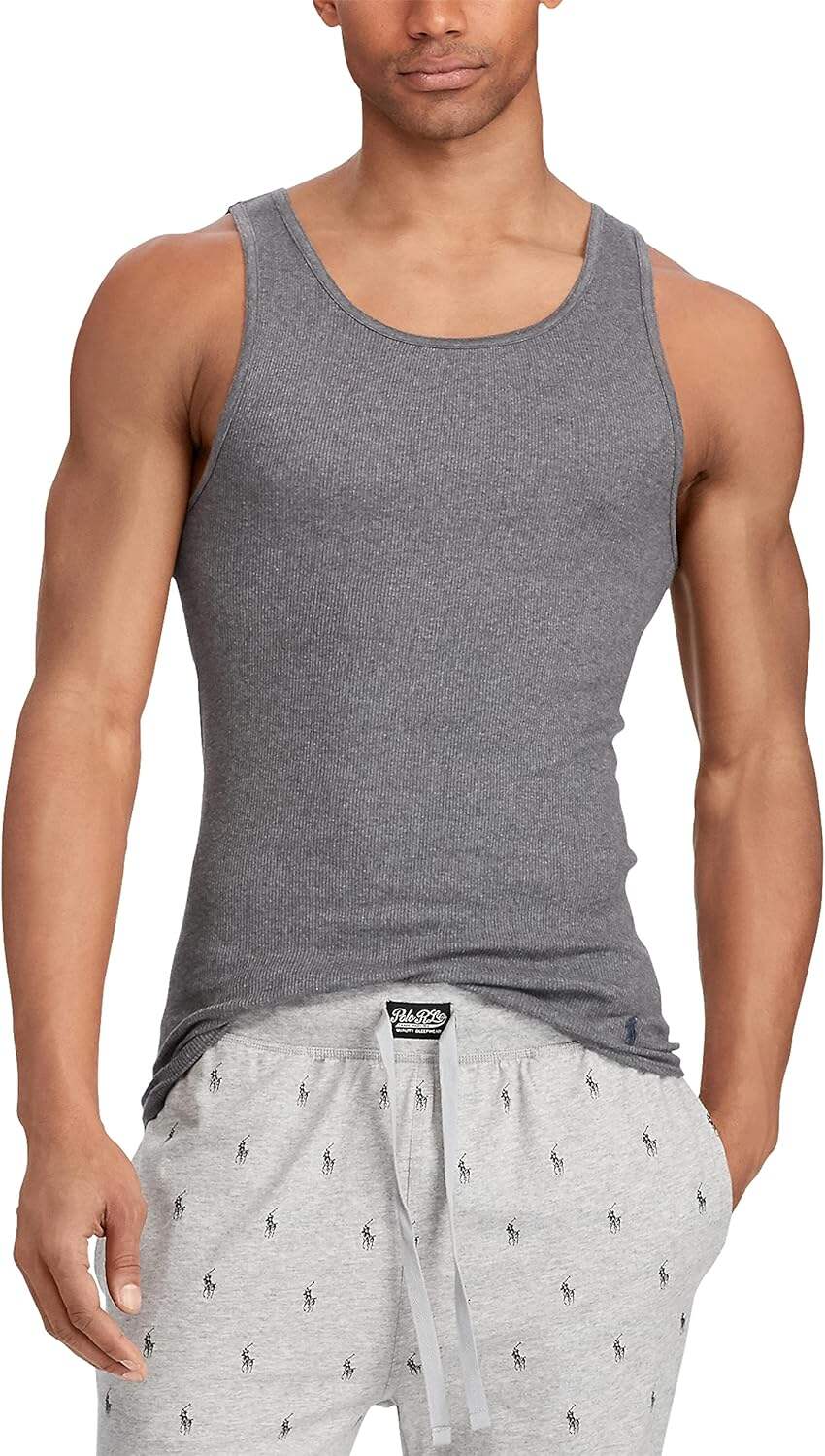POLO RALPH LAUREN Men's Classic Fit Cotton Tanks 3-pack