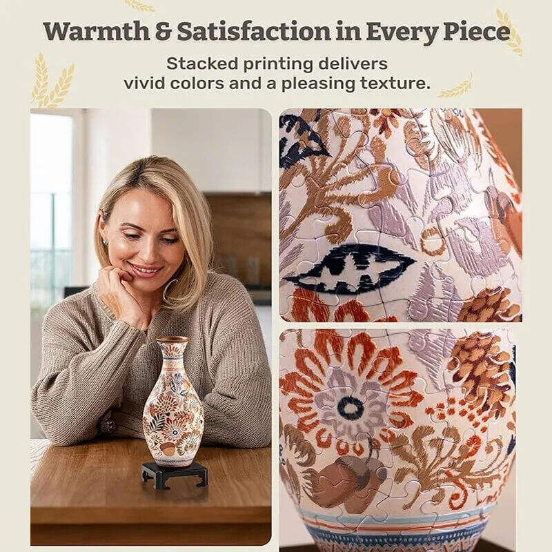 🎄3D Art Puzzle Vase - Store Anniversary Hot Sale
