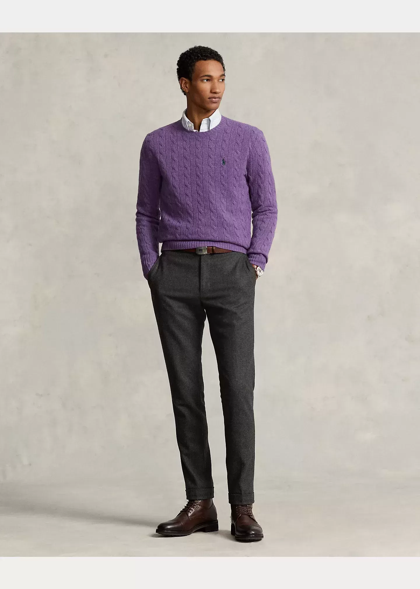 Polo Ralph Lauren Cable-Knit Wool-Cashmere Sweater