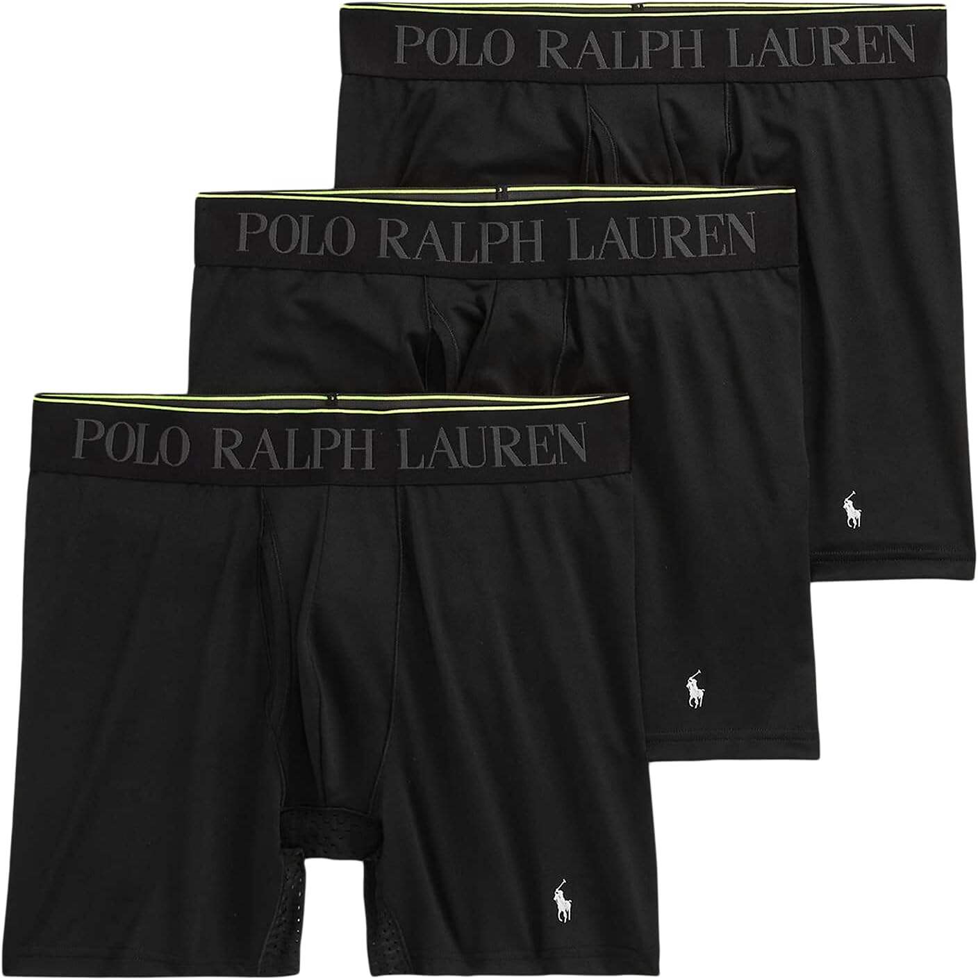 Polo Ralph Lauren Men's 4D Flex Max Flex Boxer Brief with Rib Side Panel