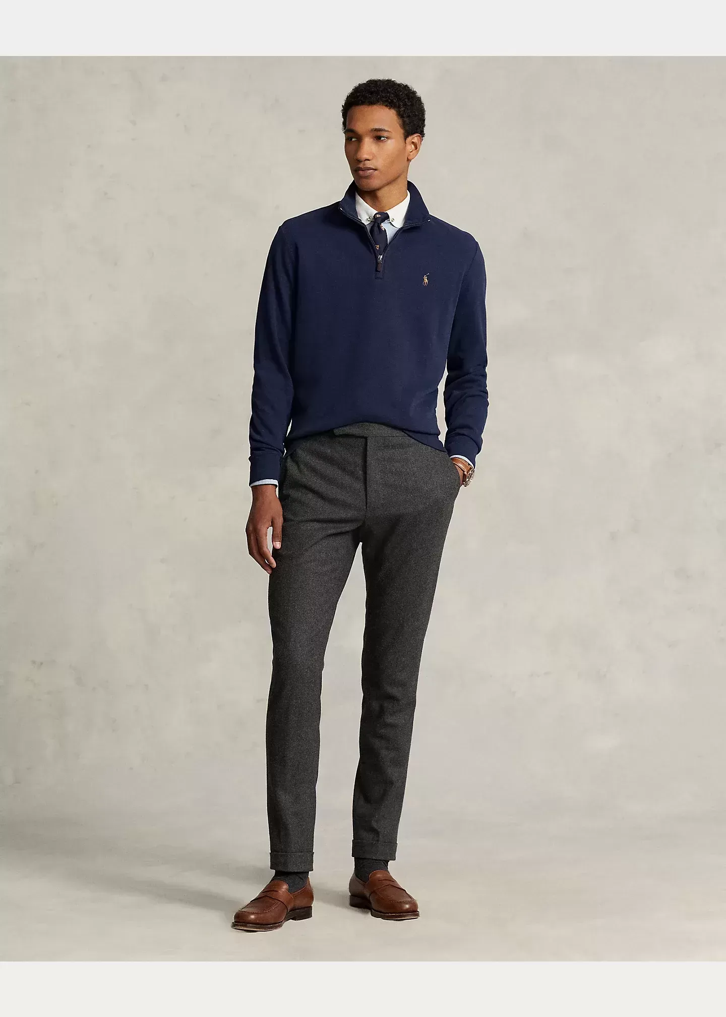 Polo Ralph Lauren Estate-Rib Quarter-Zip Pullover