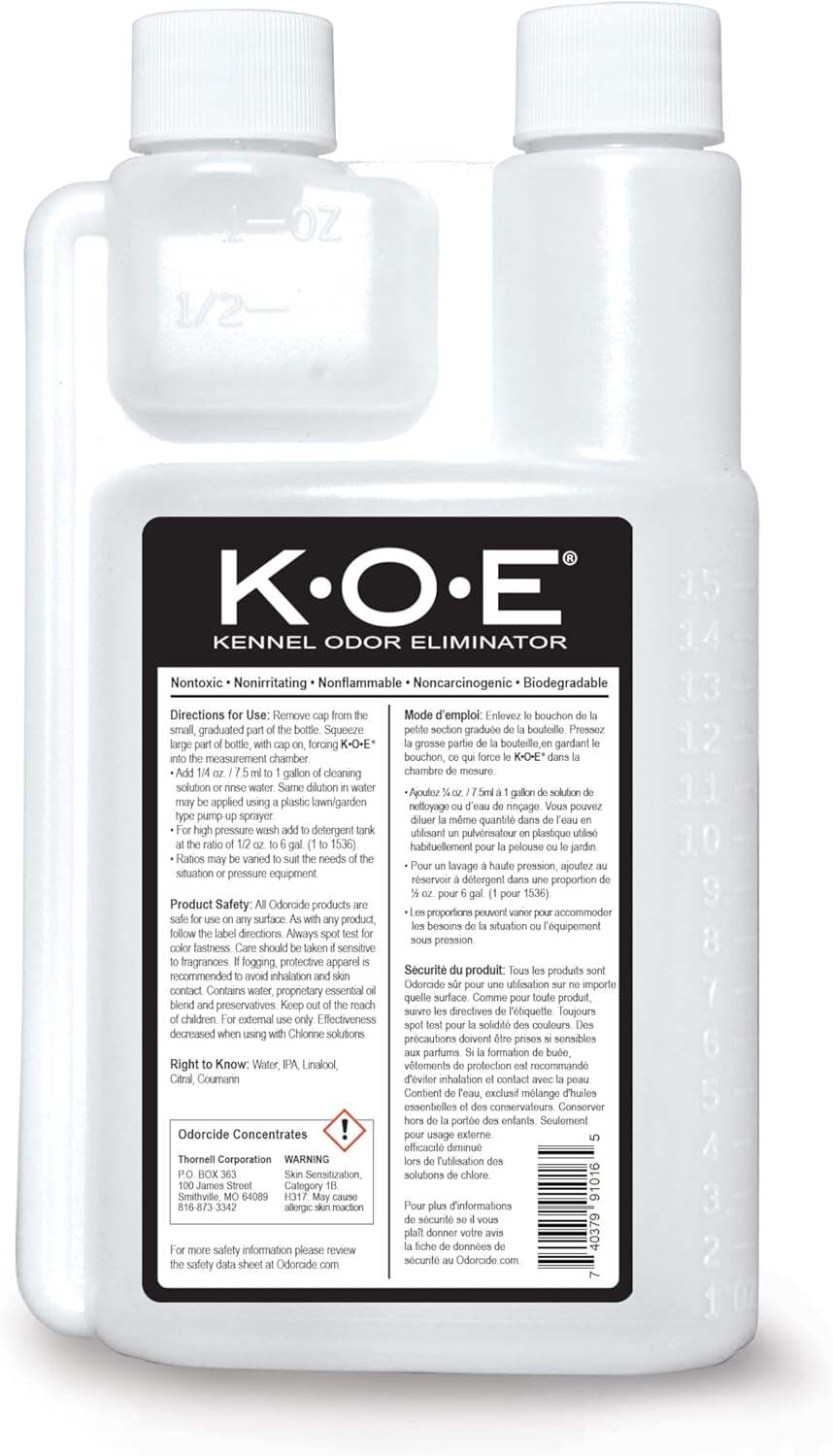 K.O.E Kennel Odor Eliminator Fresh Scent Concentrate 16 oz
