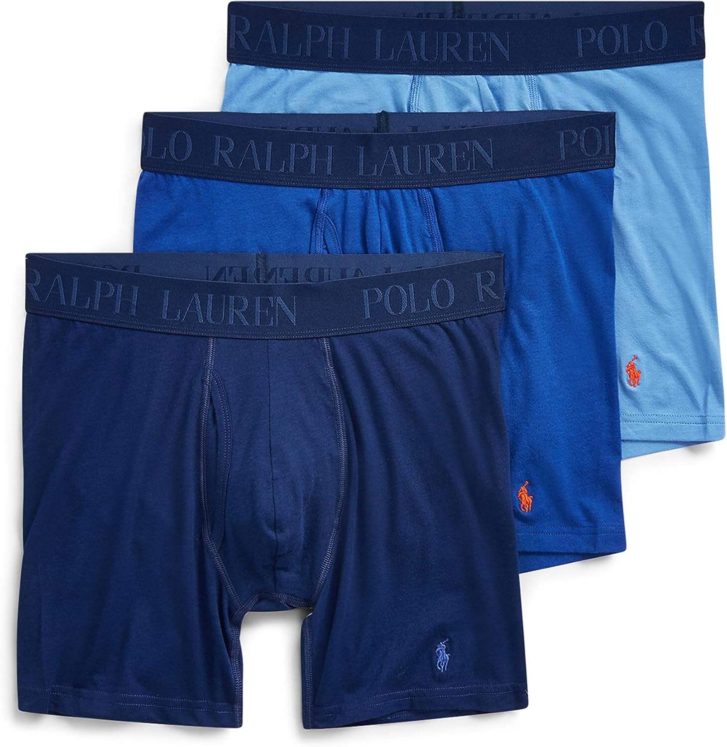 Polo Ralph Lauren Men's 4D Flex Cotton Modal Stretch Boxer Briefs (3 Pack)