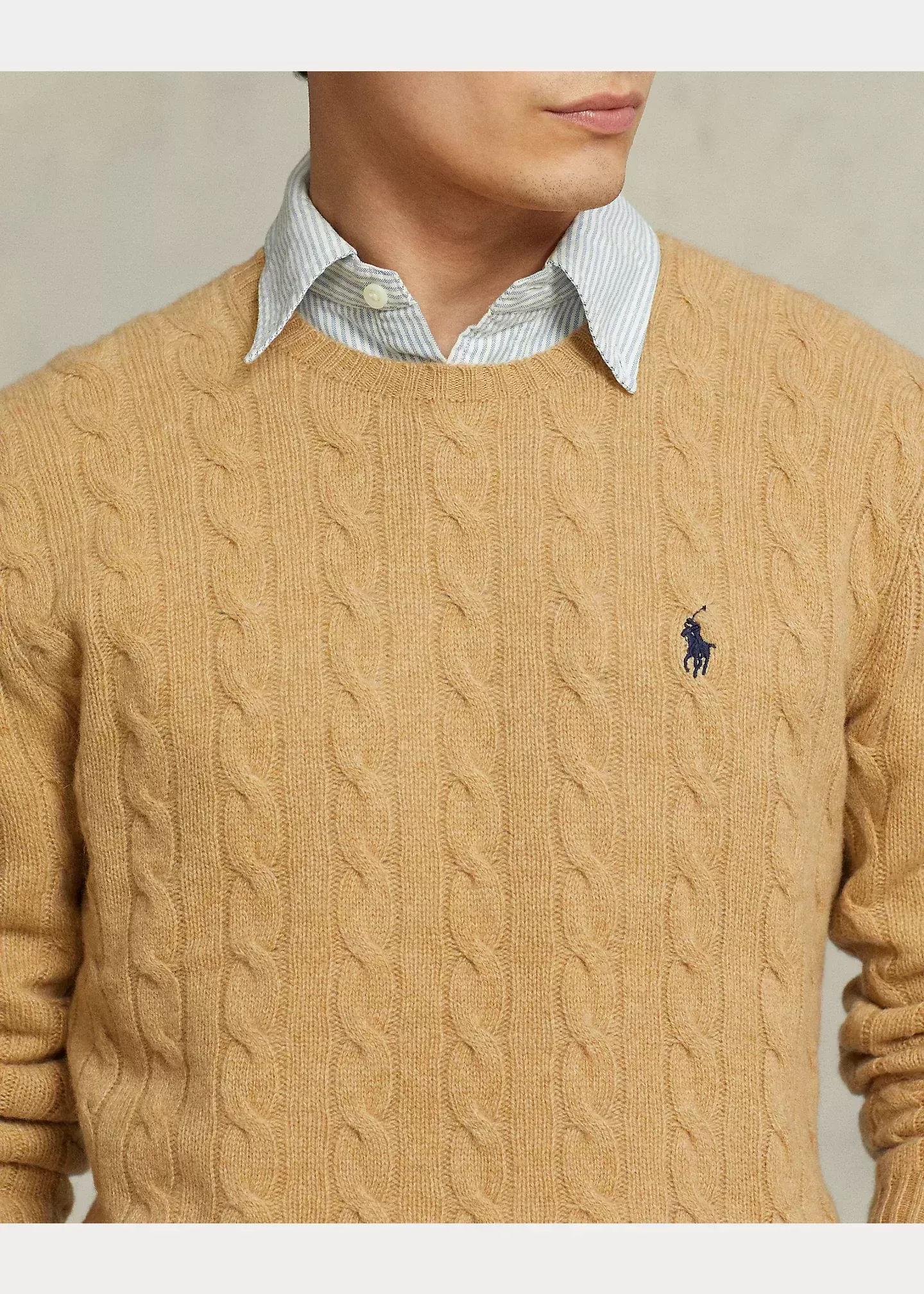 Polo Ralph Lauren Cable-Knit Wool-Cashmere Sweater