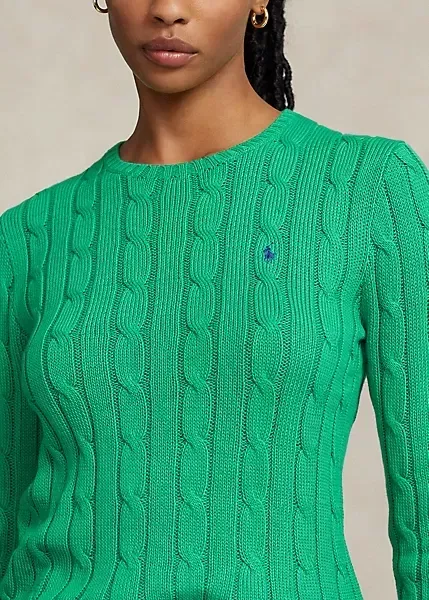 Polo Ralph Lauren Cable-Knit Cotton Crewneck Sweater