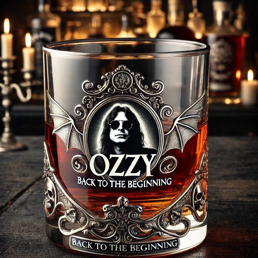 Ozzy Osbourne “Back to the Beginning” whiskey glass(✈Free Shipping)