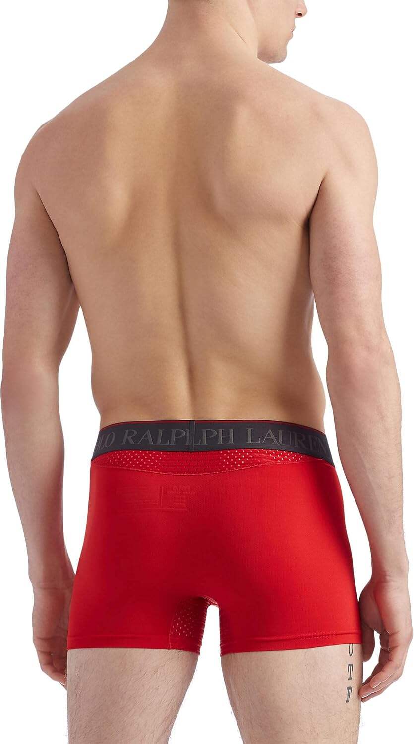 Polo Ralph Lauren Men's 4D Flex Max Flex Boxer Brief with Rib Side Panel
