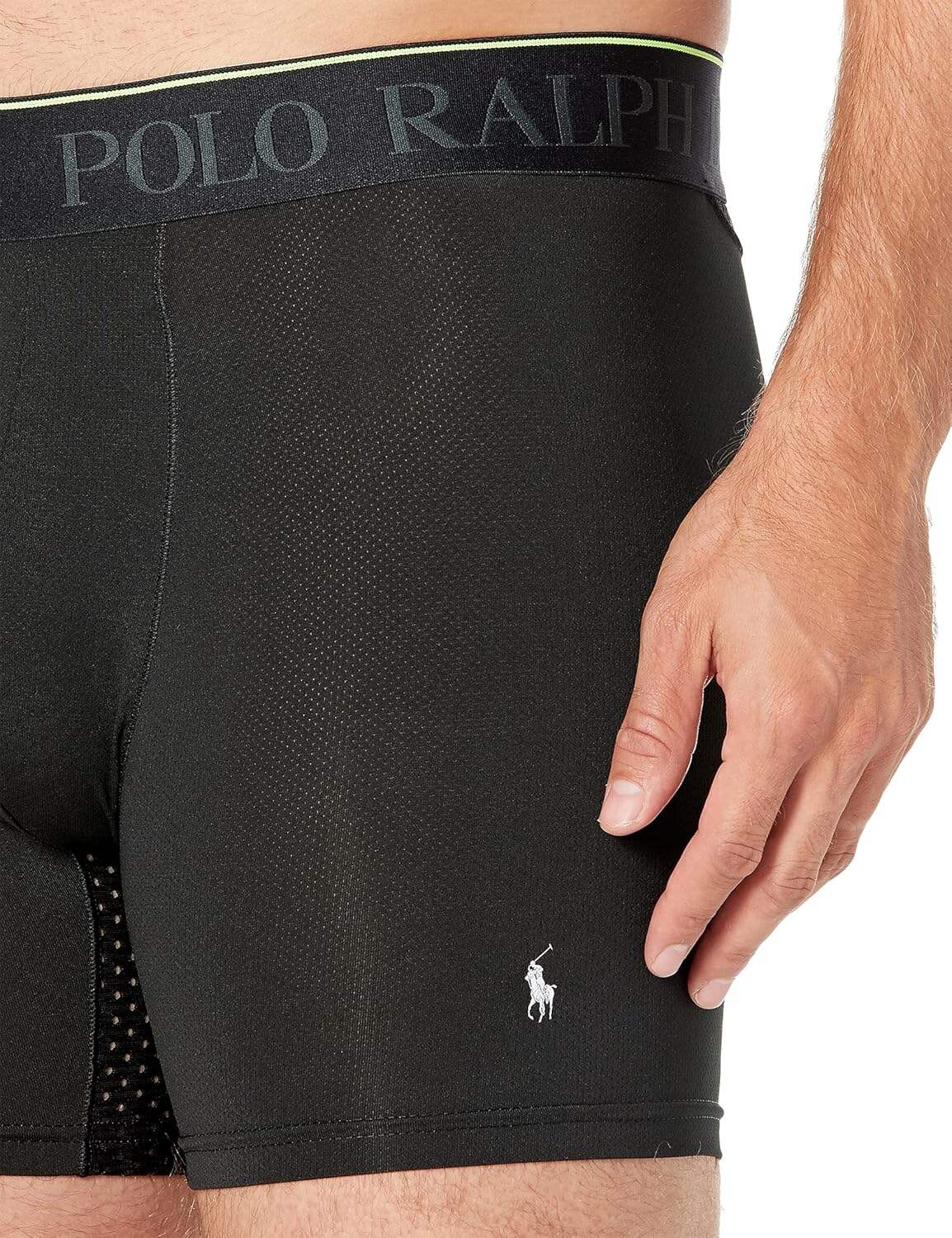 Polo Ralph Lauren Men's 4D Flex Max Flex Boxer Brief with Rib Side Panel