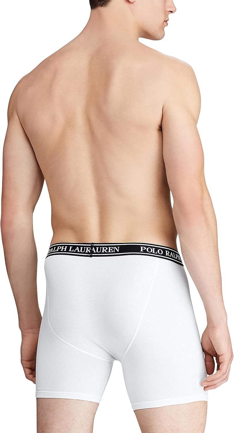Polo Ralph Lauren Men's Stretch Classic Fit Boxer Briefs, Trunks & Long Leg Available, 3-pack