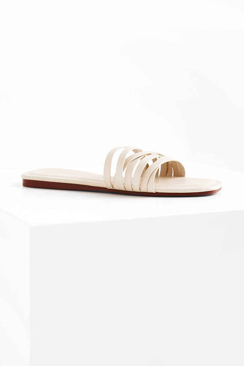 Tara Sliders in White