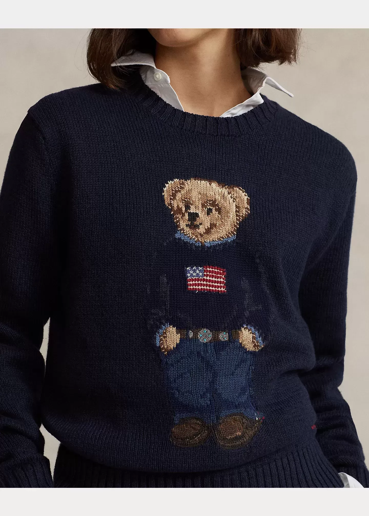 Polo Ralph Lauren Polo Bear Cotton-Linen Sweater