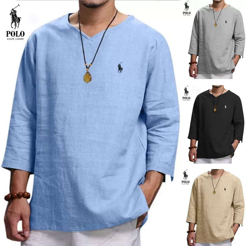 Ralph Lauren men's casual loose long-sleeved shirt