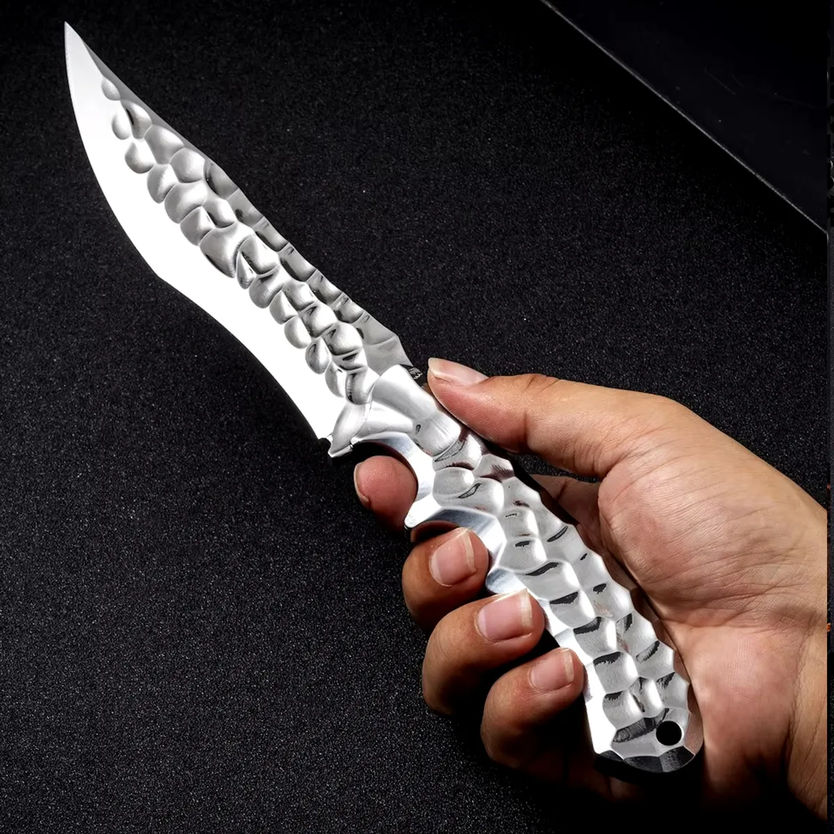 Frostbane Dragonbone Blade : VG10 Steel Hunting Knife