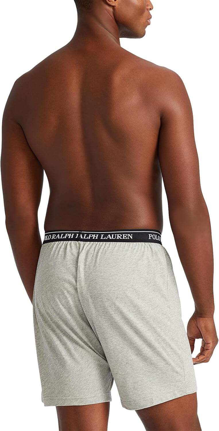 Polo Ralph Lauren Men's Classic Fit with Wicking Knit Boxers 3 Pack