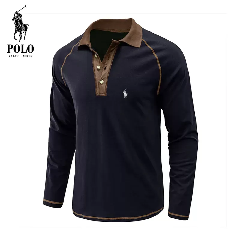 Ralph Lauren Soft Cotton Fabric POLO Collar T-Shirt