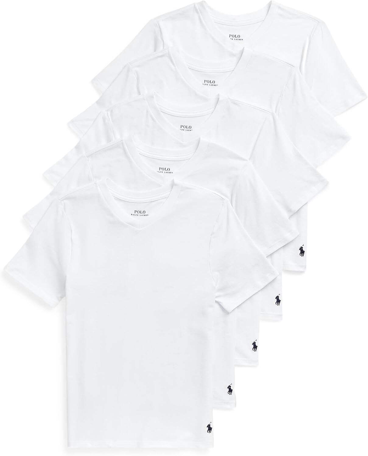 POLO RALPH LAUREN Boys' Multi-Pack Short Sleeve Undershirt