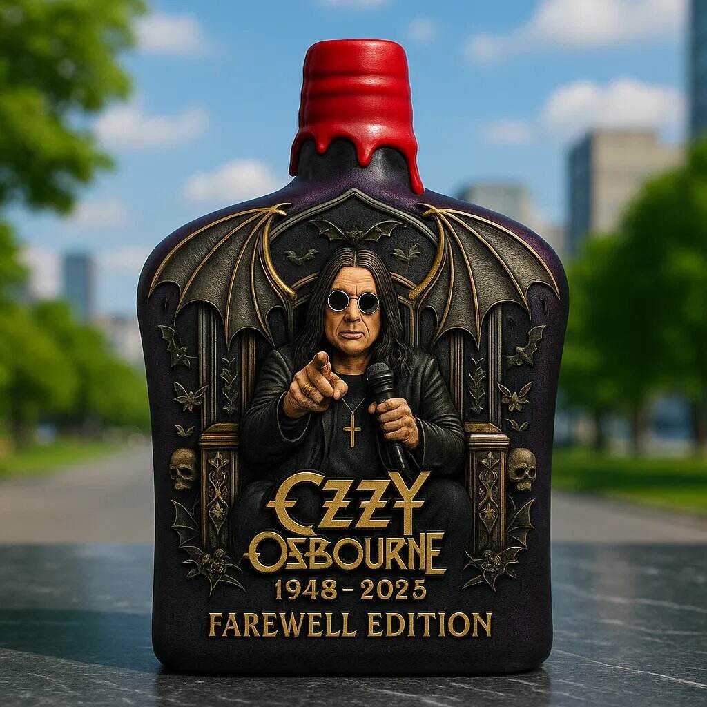 🔥 Last Day 60% OFF - 🎸Ozzy Osbourne Limited Edition Whiskey Bottle