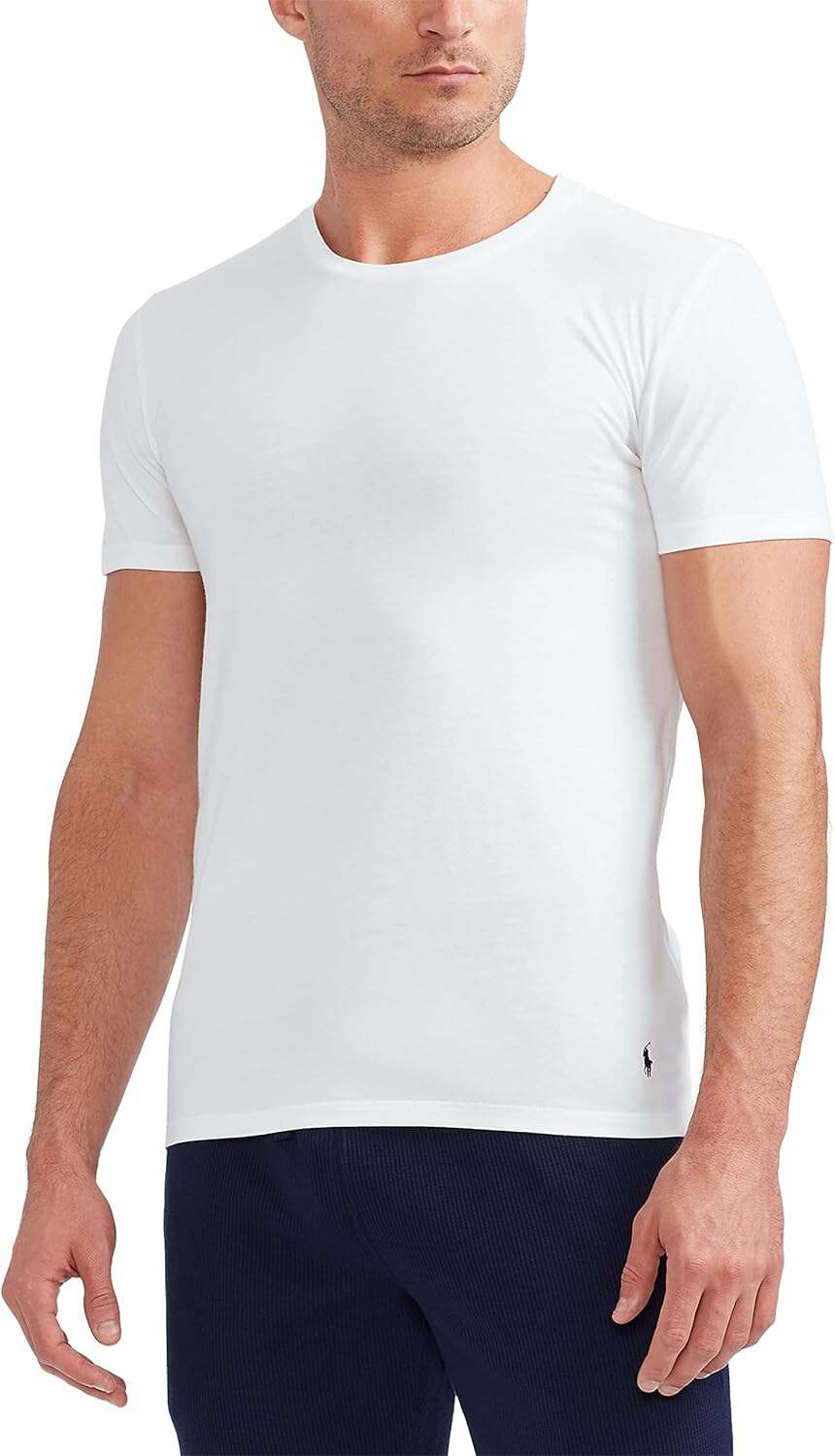 Polo Ralph Lauren Men's Classic Fit Crewneck Shirt (3 Pack)