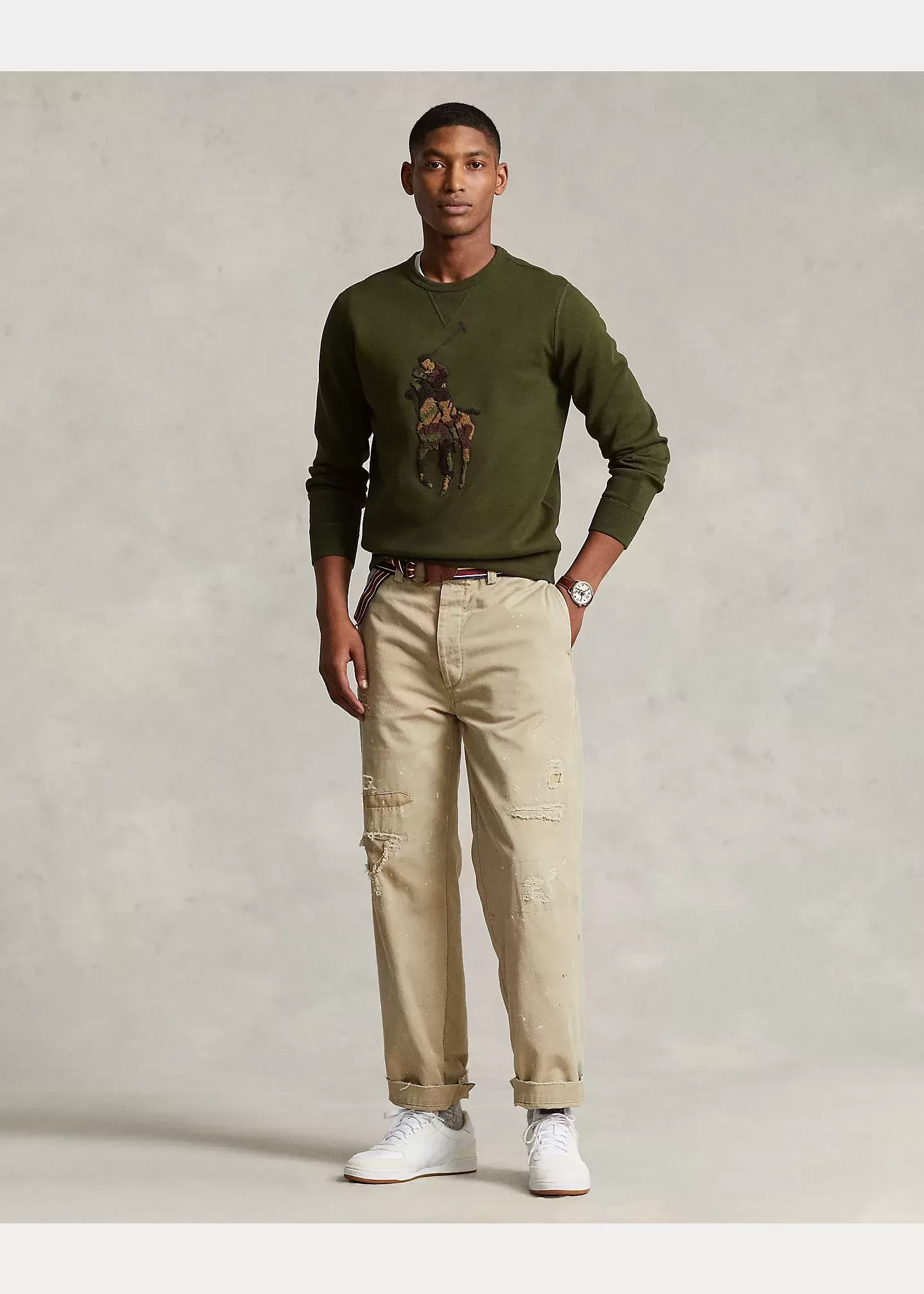 Polo Ralph Lauren Big Pony Double-Knit Sweatshirt