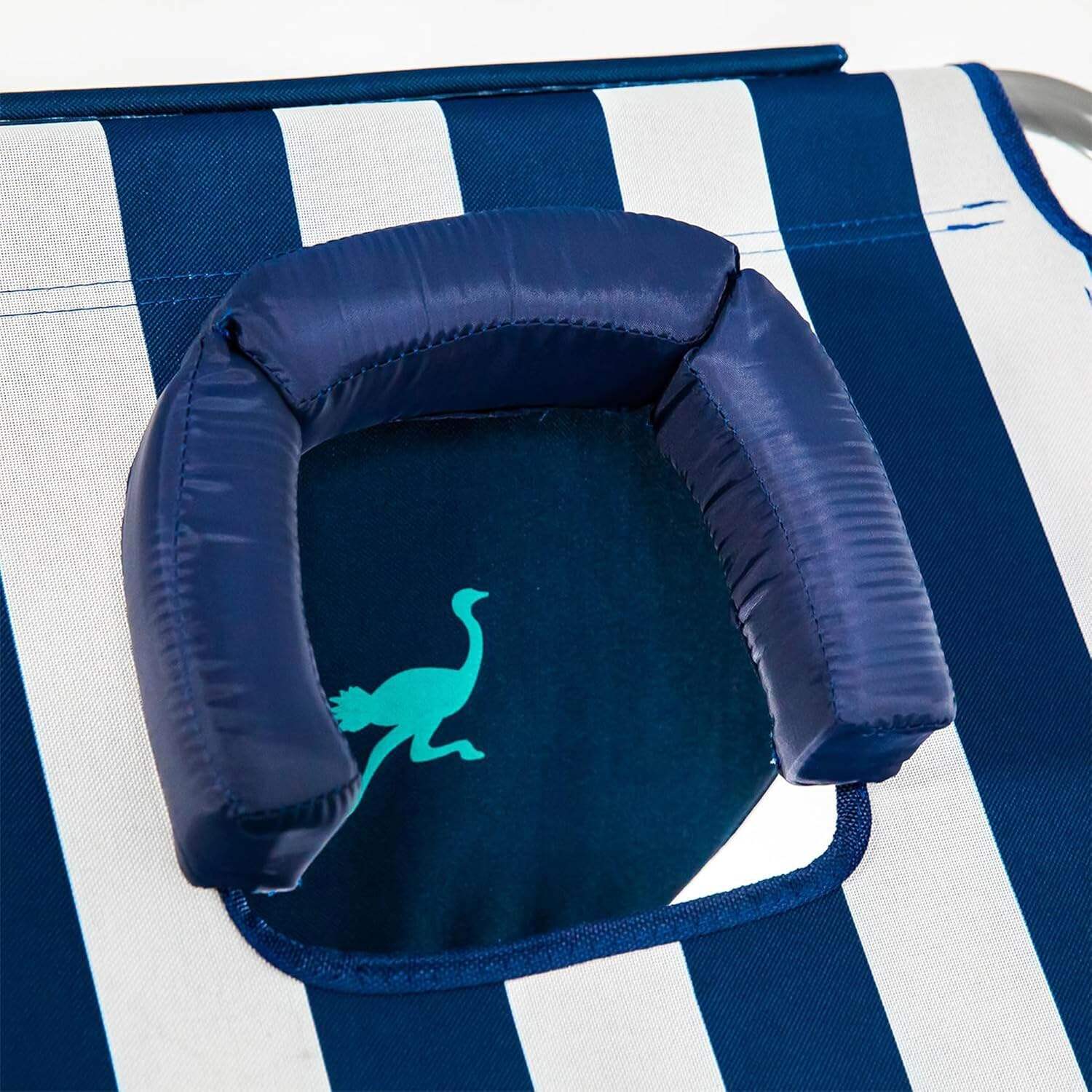 Ostrich Ladies Comfort Lounger, Foldable Beach Camping Pool Tanning Chair, Aqua