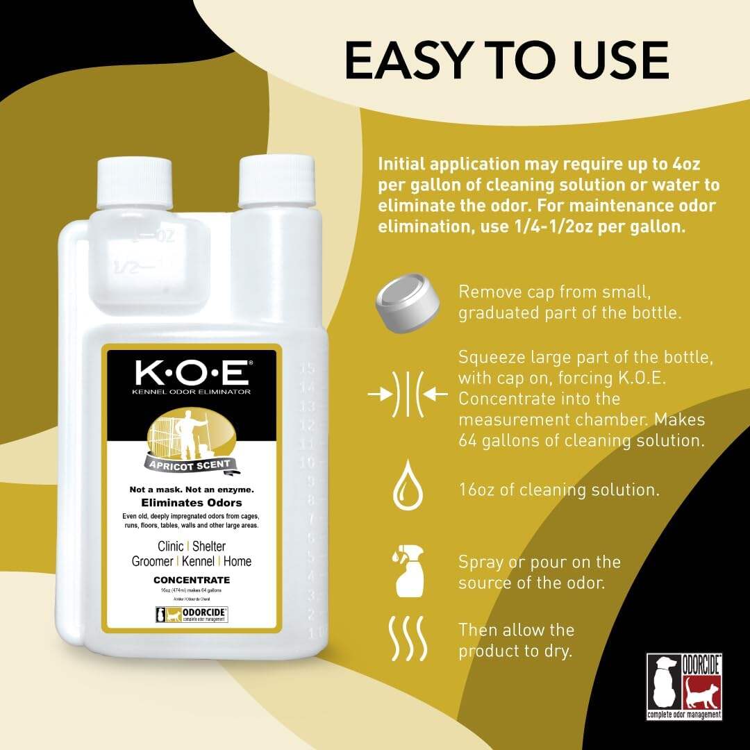K.O.E Kennel Odor Eliminator Fresh Scent Concentrate 16 oz