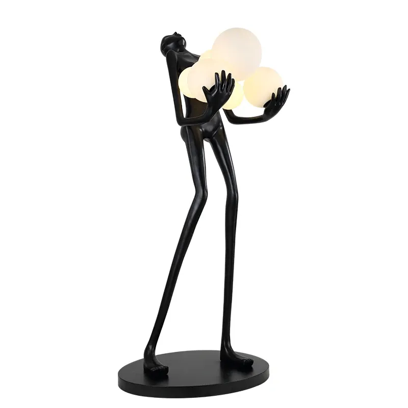 Hotel Nordic Living Room Corner Resin Sculpture Floor Light Designer Modern Minimalist Art Decoration Standing Led Floor Lamp