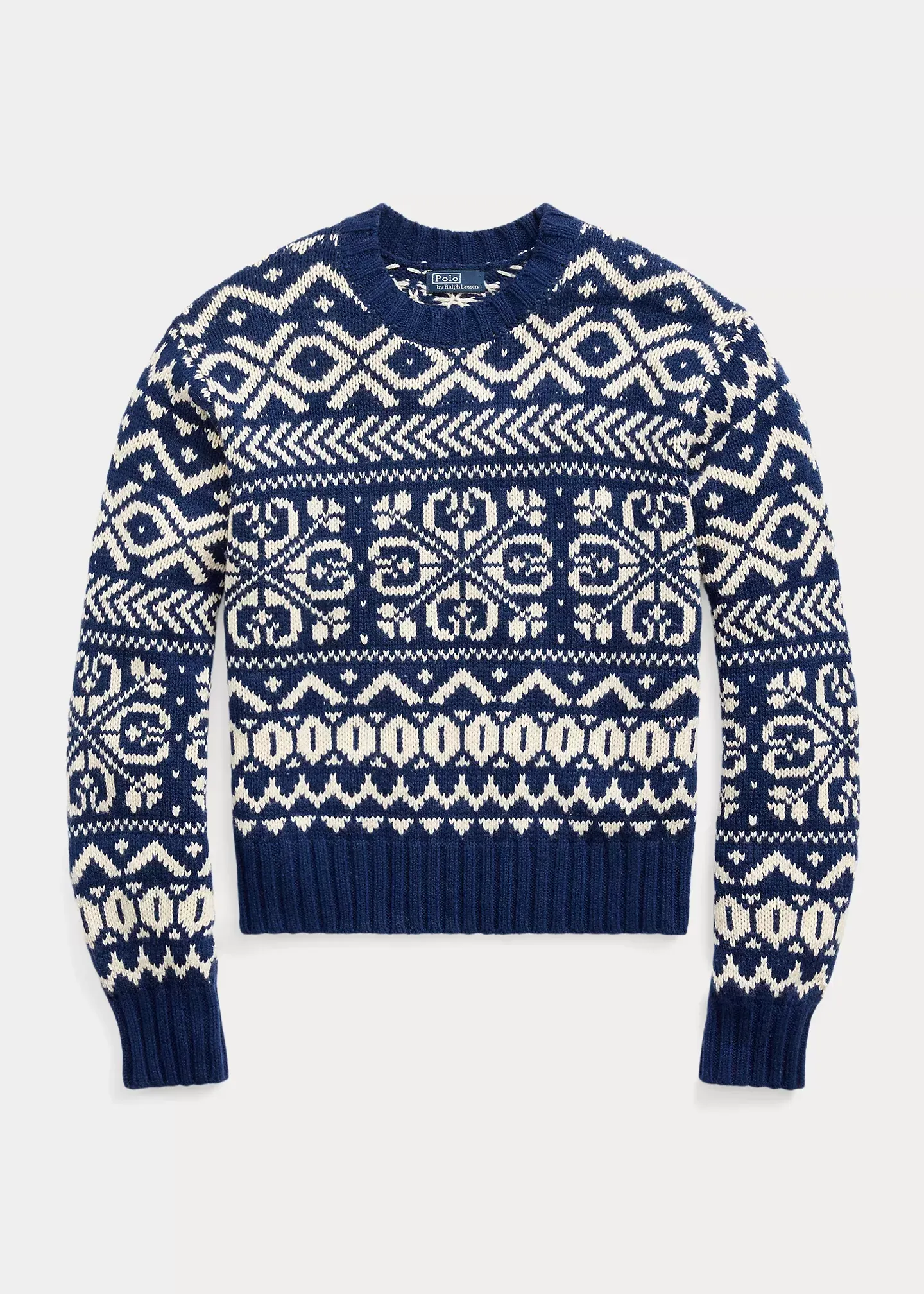 Polo Ralph Lauren Snowflake-Motif Wool-Blend Sweater