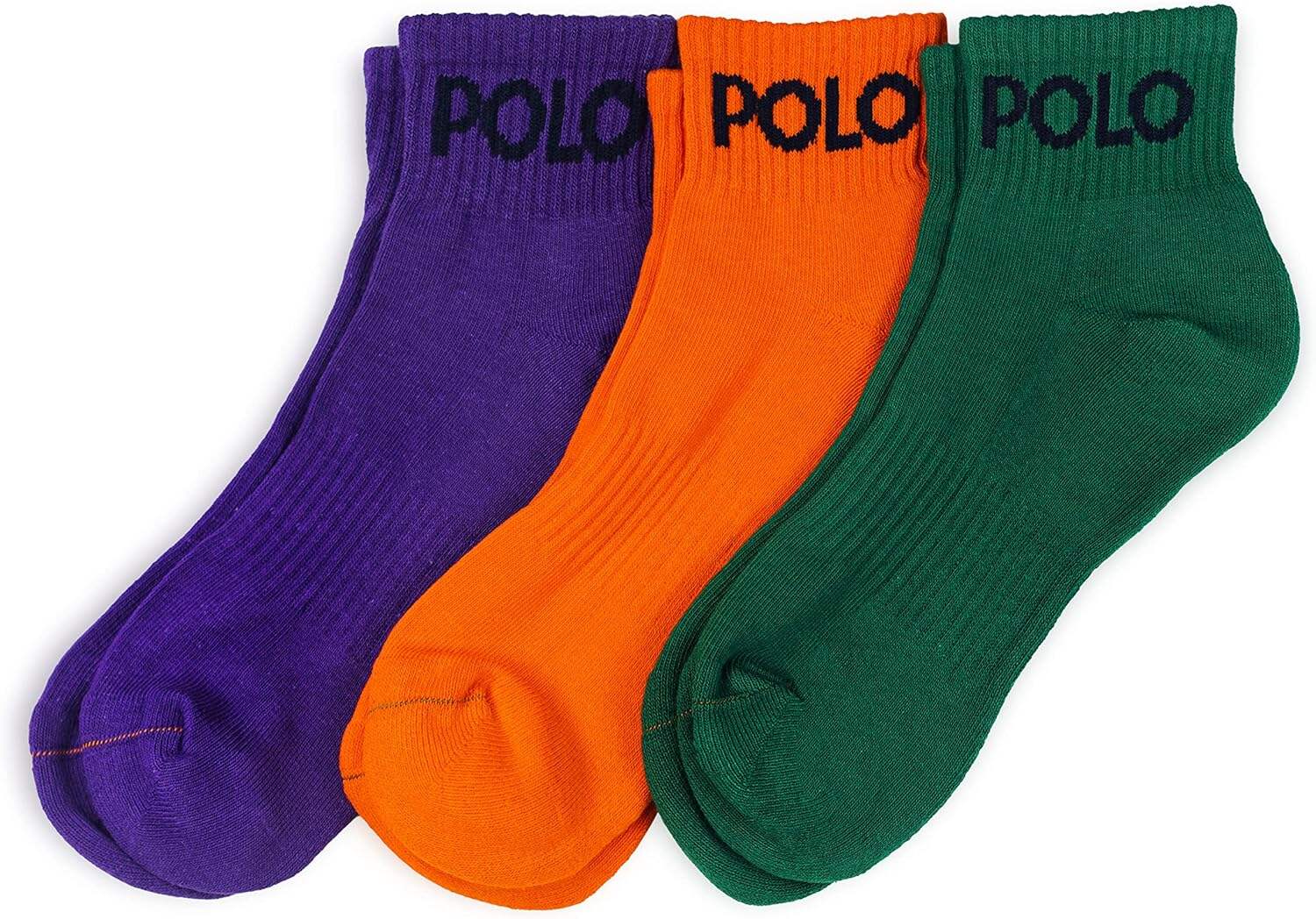 POLO RALPH LAUREN Men's Classic Sport Polo Socks-3 Pair Pack-Athletic Arch Support and Cushioned Comfort