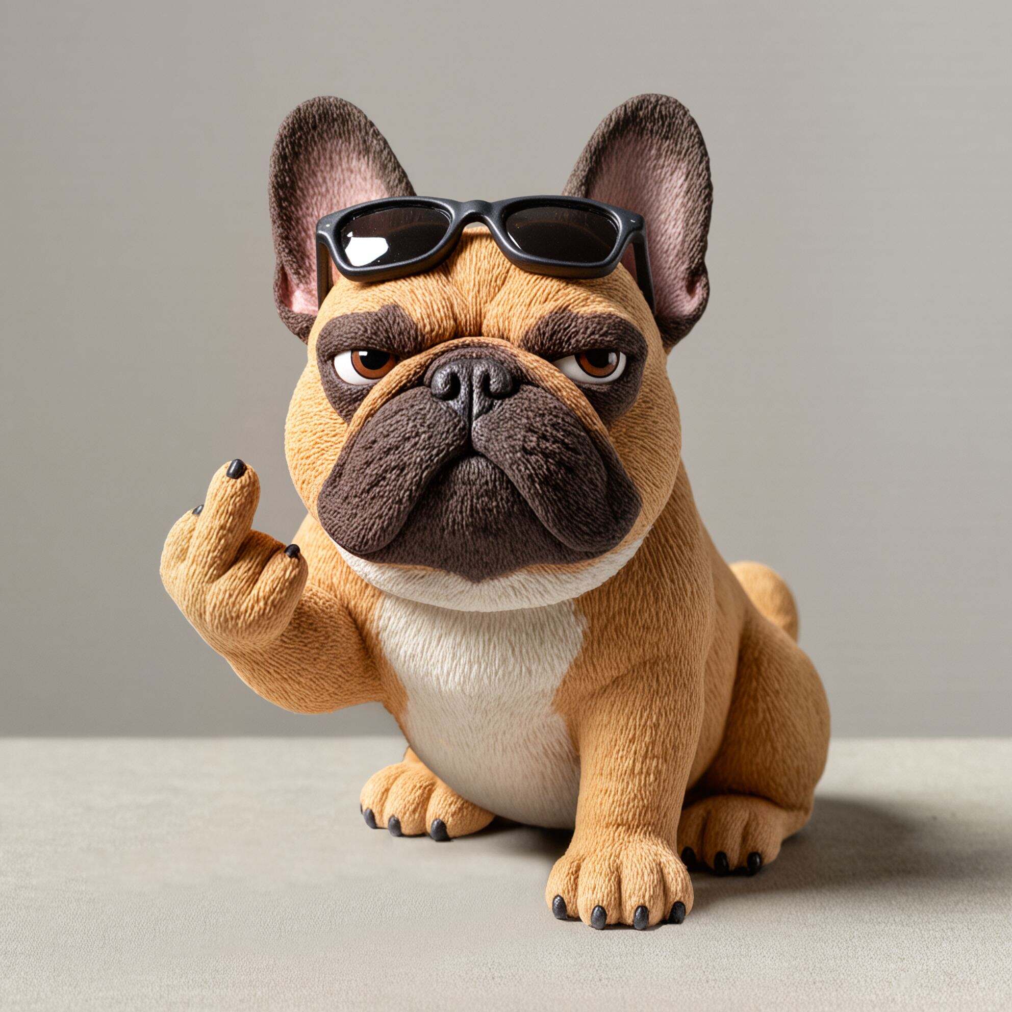 Funny🤣Bulldog Desktop Ornament