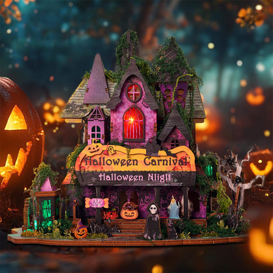 Halloween Night DIY Miniature House Kit