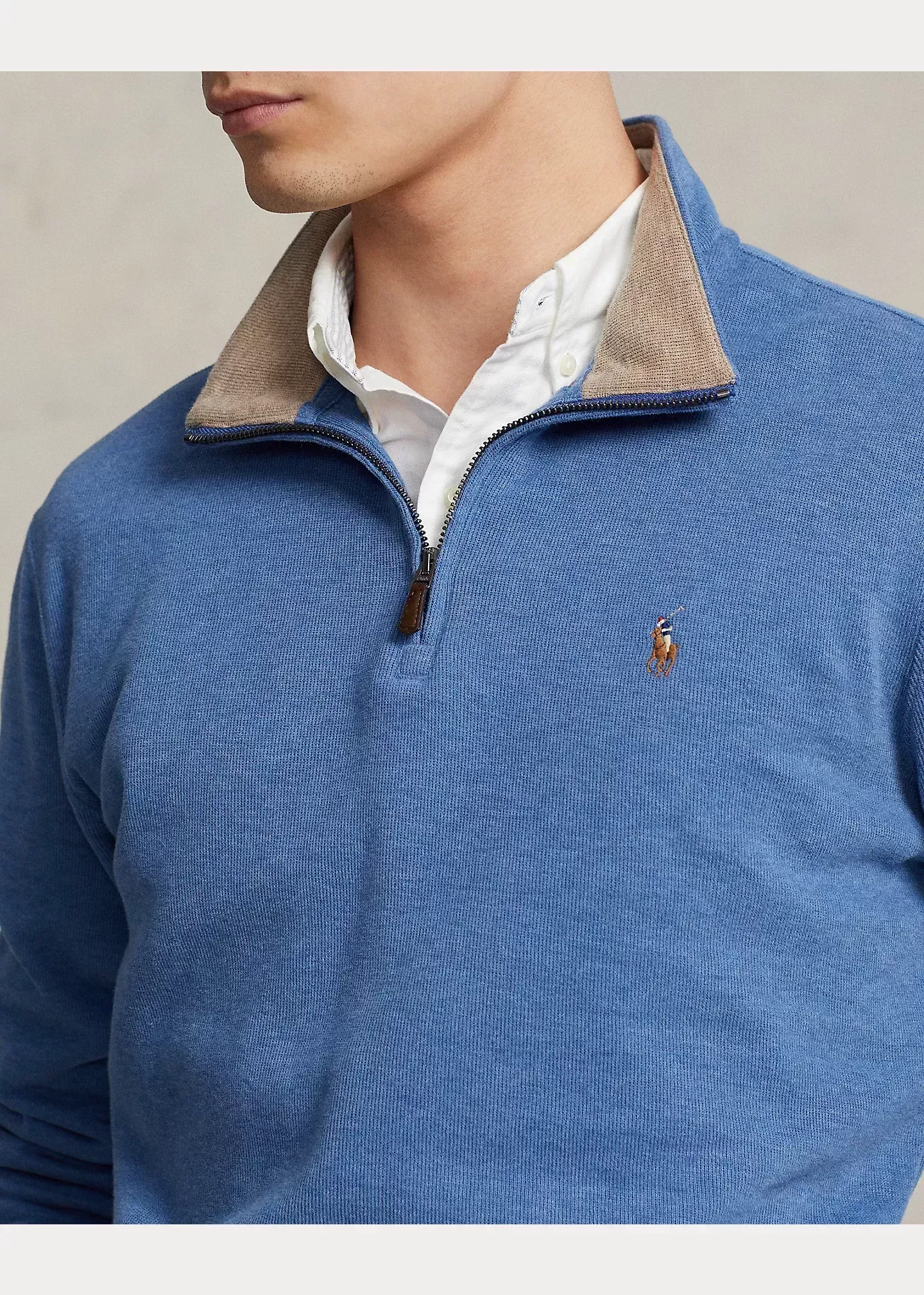 Polo Ralph Lauren Estate-Rib Quarter-Zip Pullover