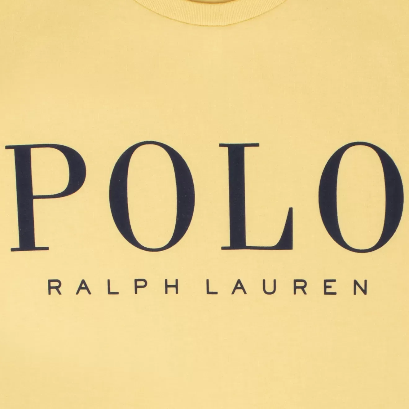 Ralph Lauren Custom Slim Fit Logo Jersey T-Shirt Empire Yellow