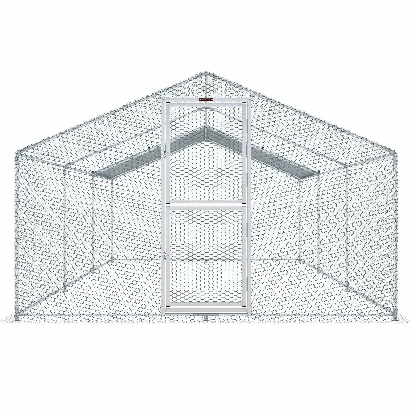 VEVOR Large Metal Chicken Coop with Run
