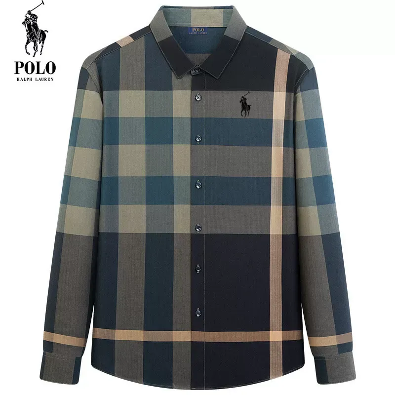 Ralph Lauren® Spring and Autumn Men's Fashion Trendy Plaid Shirt