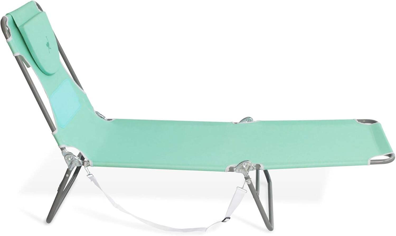 Ostrich Ladies Comfort Lounger, Foldable Beach Camping Pool Tanning Chair, Aqua