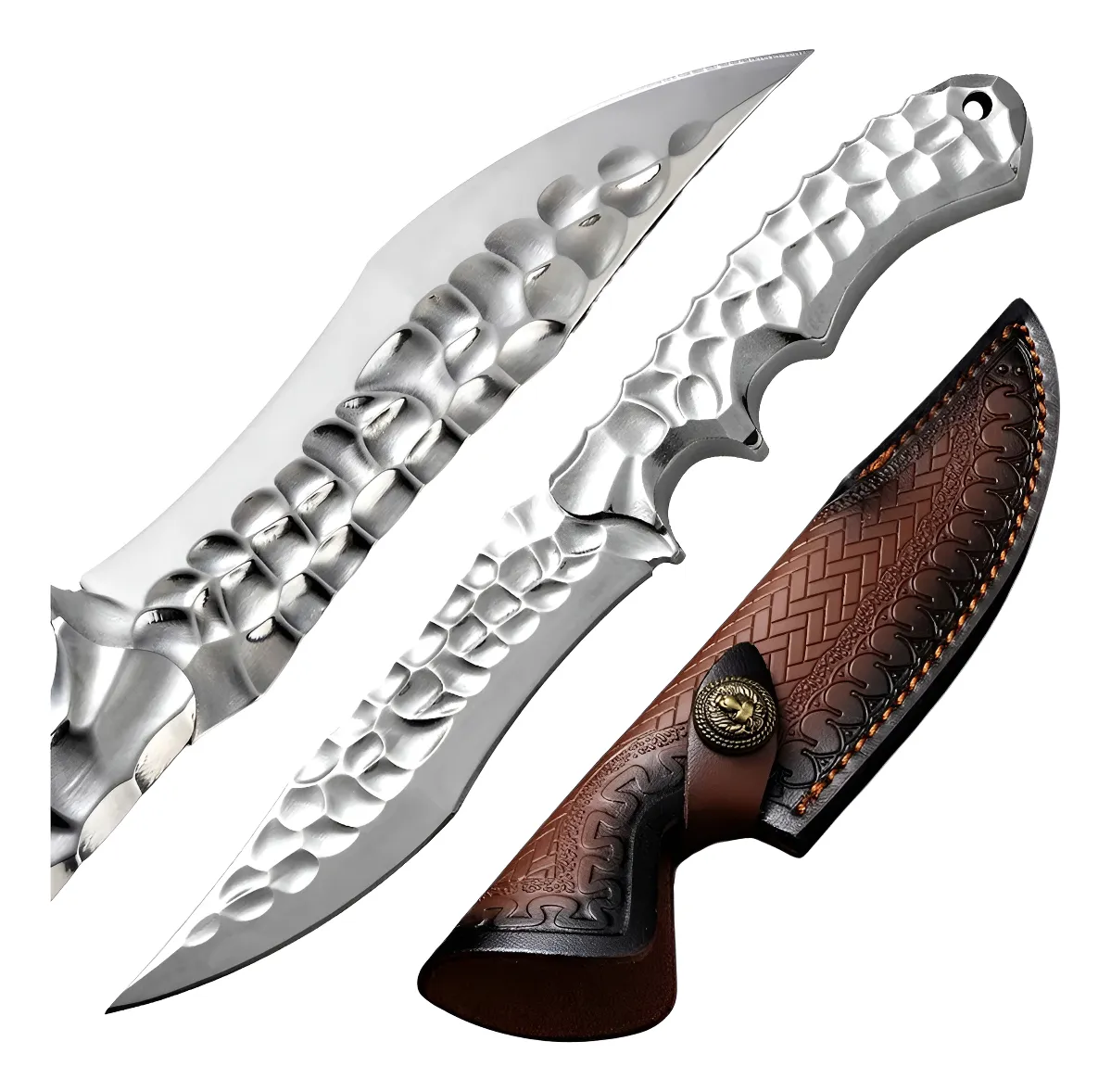 Frostbane Dragonbone Blade : VG10 Steel Hunting Knife