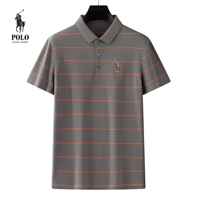 Ralph Lauren Summer Striped Business Lapel Polo Shirt