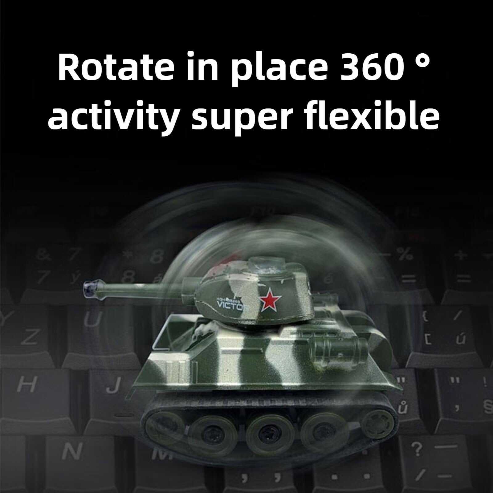 Mini WWII Gray German Tiger RC Tank Toy