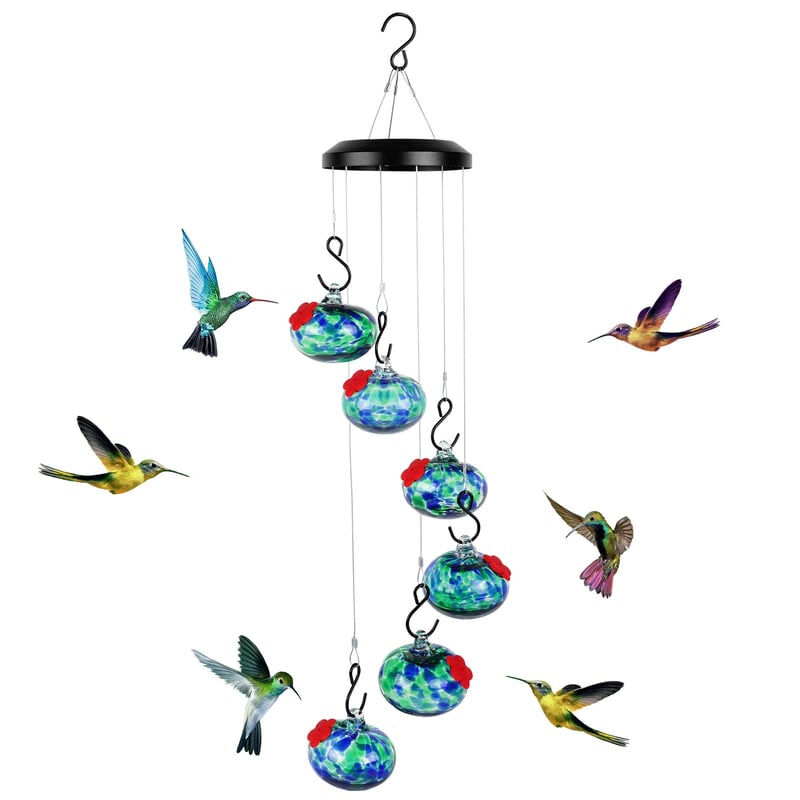🎁 Hot Sale 49% OFF 🔥 2025 New Charming Wind Chimes Hummingbird Feeders Garden Decor