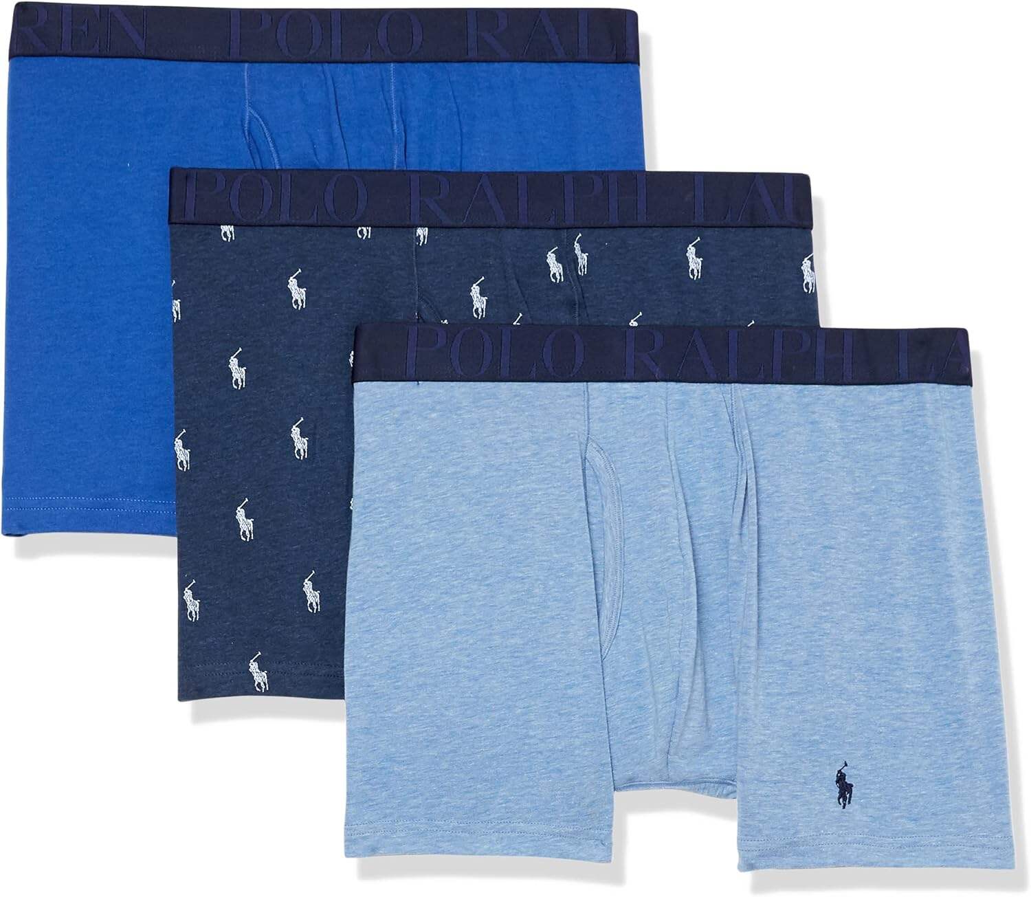 Polo Ralph Lauren Men's Stretch Classic Fit Boxer Briefs, Trunks & Long Leg Available, 3-pack
