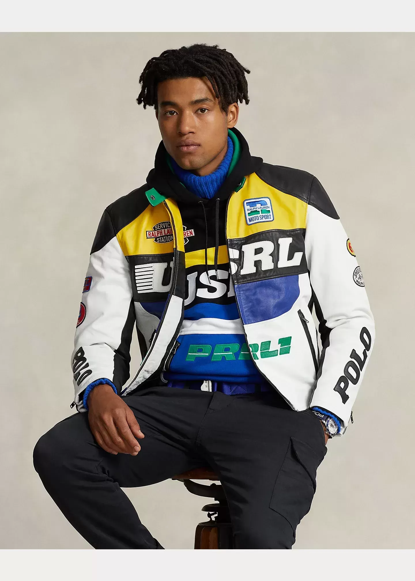 Polo Ralph Lauren Leather Caf�� Racer Jacket