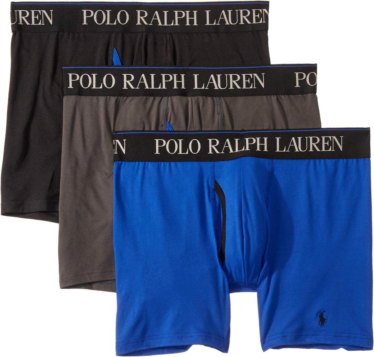 Polo Ralph Lauren Men's 4D Flex Cool Microfiber Boxer Briefs 3 Pack