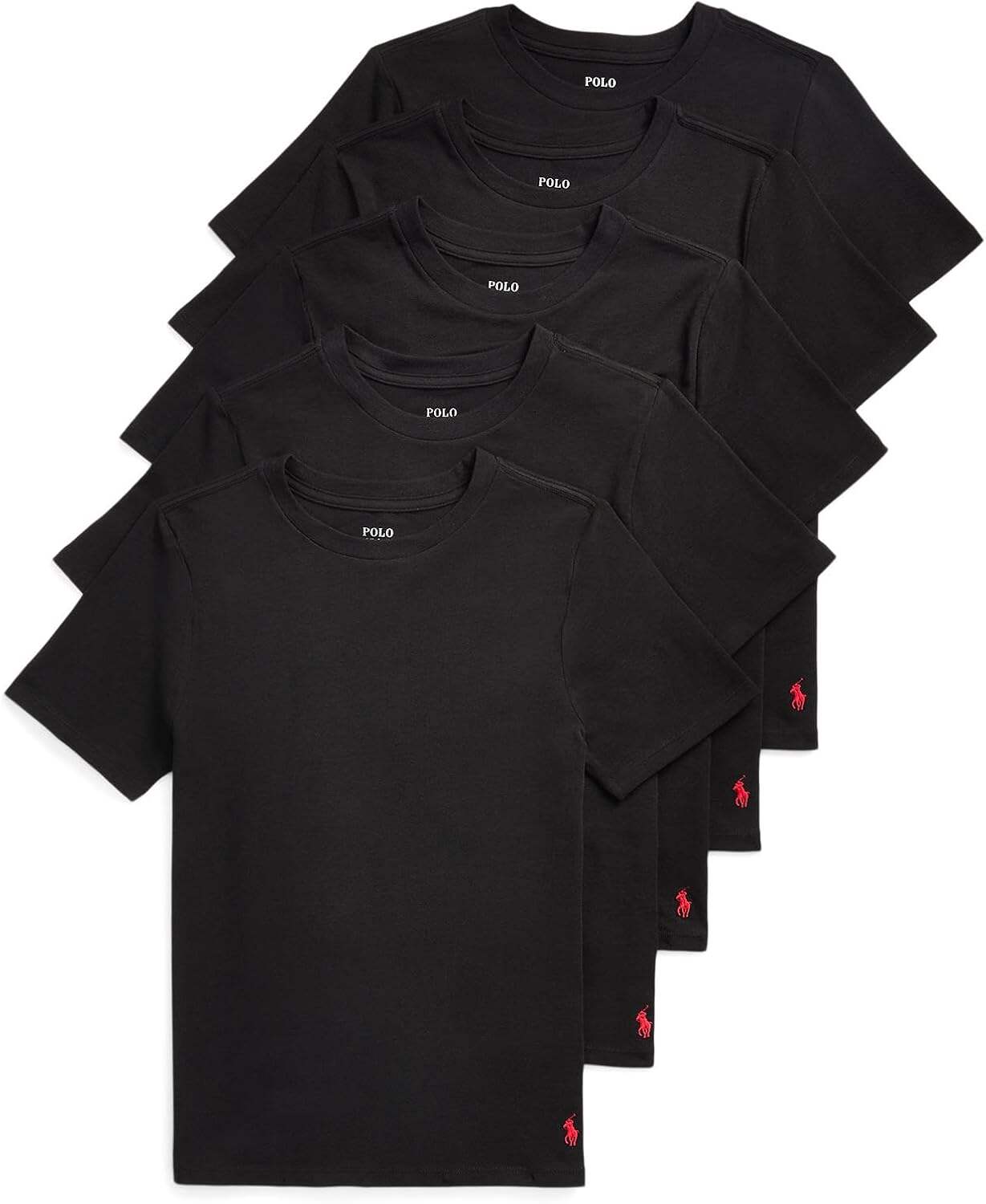 POLO RALPH LAUREN Boys' Multi-Pack Short Sleeve Undershirt