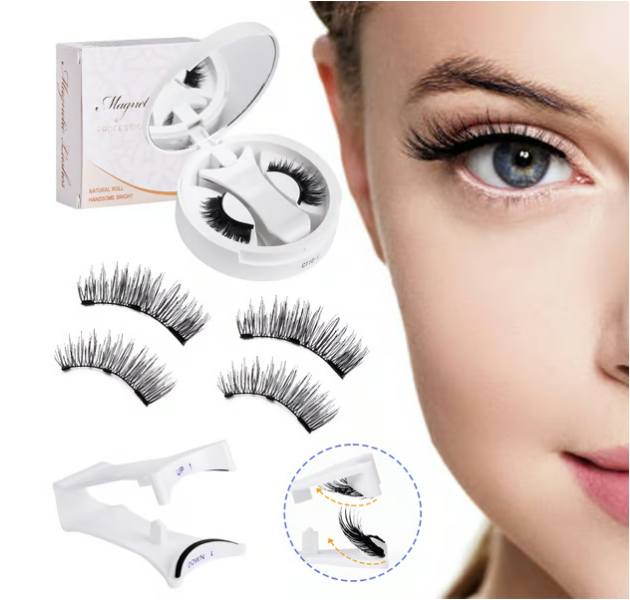 💖Summer Hot Sale - Soft Magnetic Eyelashes All-in-One Box, Reusable