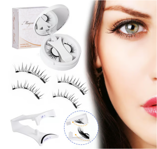 💖Summer Hot Sale - Soft Magnetic Eyelashes All-in-One Box, Reusable