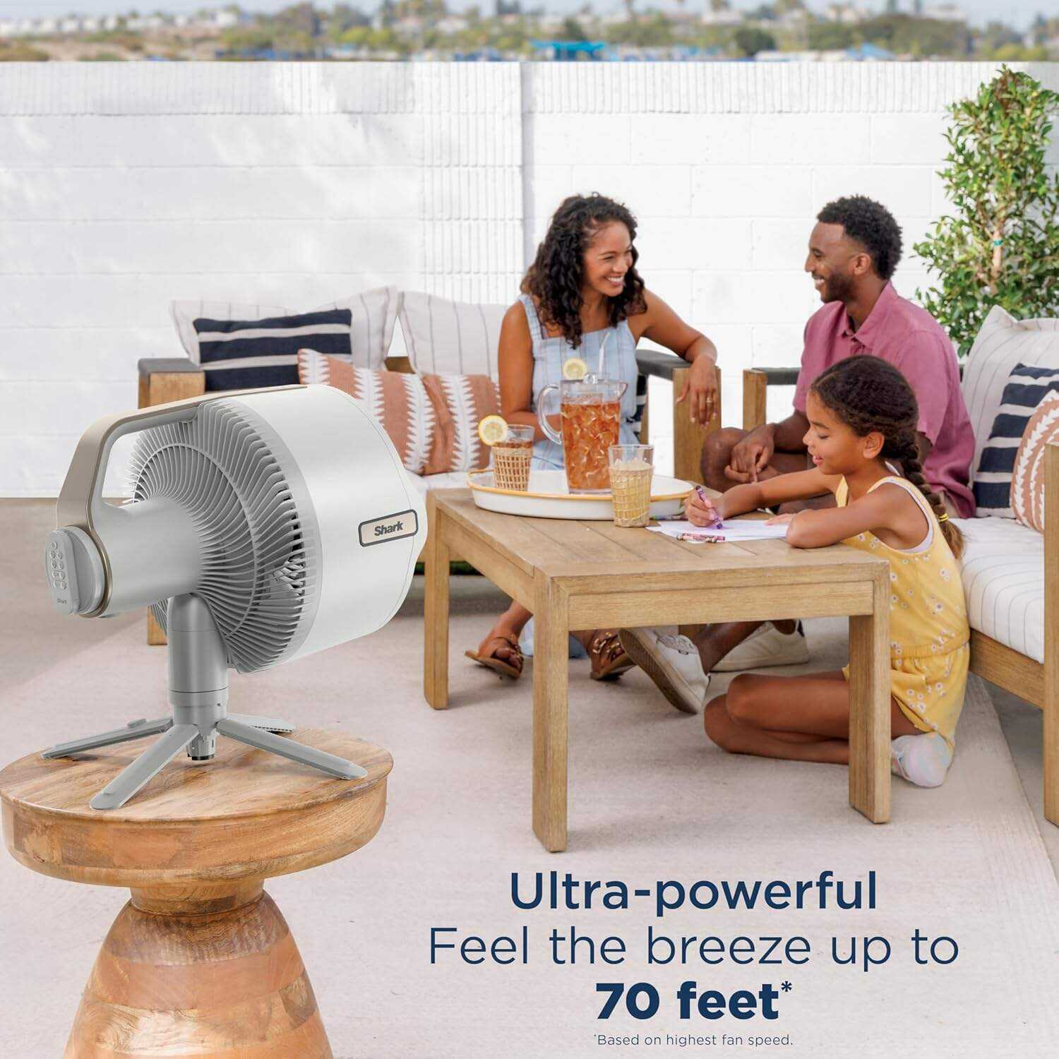 Shark FlexBreeze Pro Mist Fan — Indoor & Outdoor, Integrated Misting